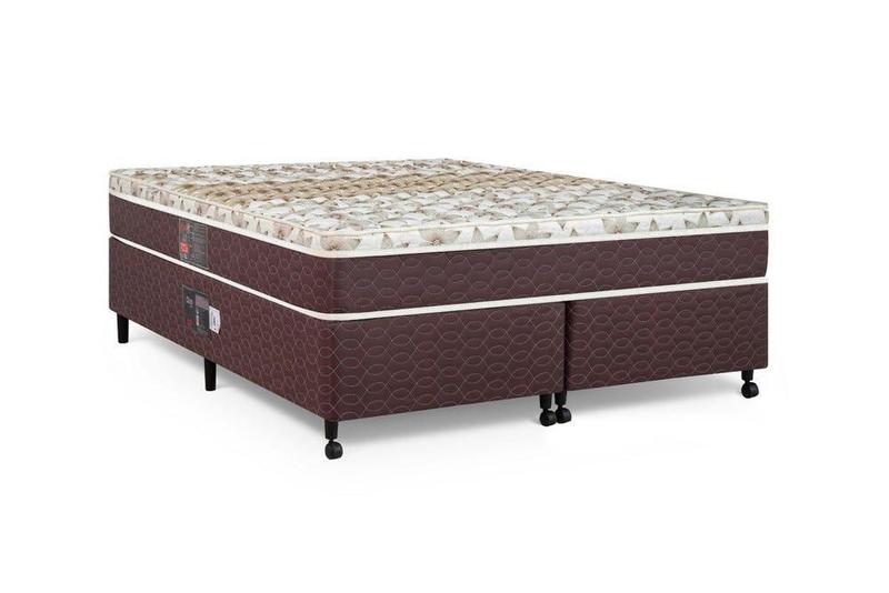 Imagem de Cama Box - Colchão Queen Size Class Pocket Híbrido One Face Castor com Box SI 158x198x65cm
