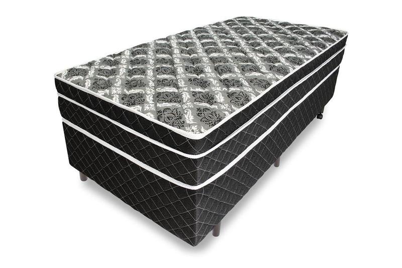 Imagem de Cama Box + Colchão Solteiro Relaflex Repousant Mola Ensacada 88x188x21cm