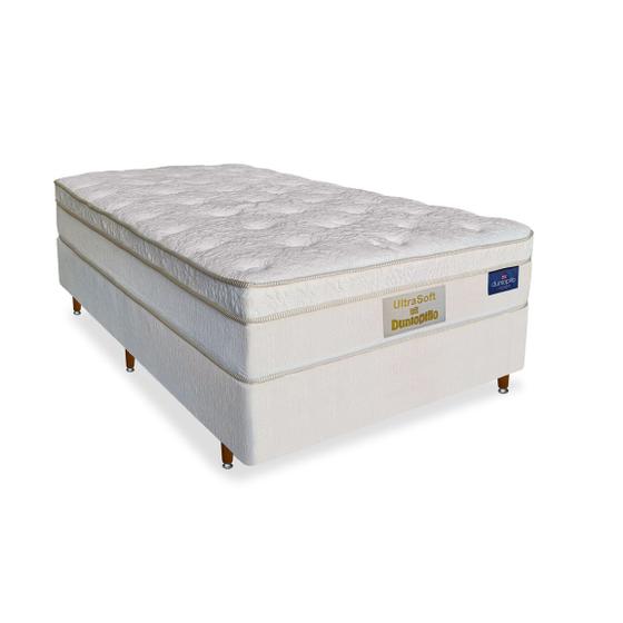 Imagem de Cama Box + Colchão Talacoil Ultrasoft One SOLTEIRO AMERICANO - Molas Ensacadas - Dunlopillo - 096x203