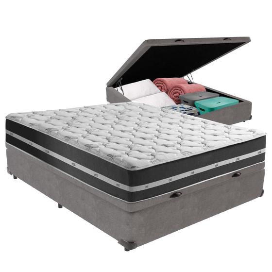 Imagem de Cama + Box com Bau Casal Classic Anjos