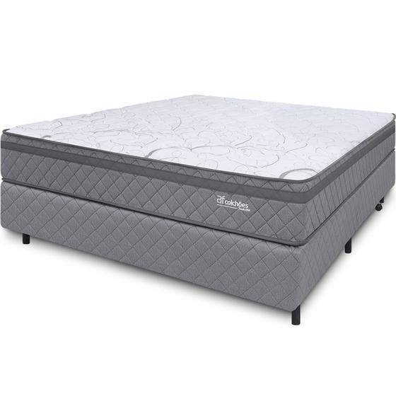 Imagem de Cama Box com Colchão Casal Ortopédico Espuma D45 Extra Firme 138x188cm BF Colchões