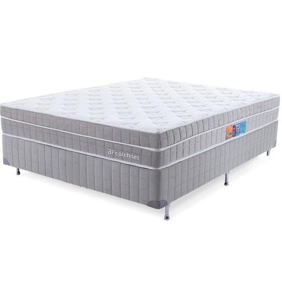 Imagem de Cama Box com Colchão Casal Premium Molas Ensacadas com Espuma D33 Astronasa 138x188cm BF Colchões
