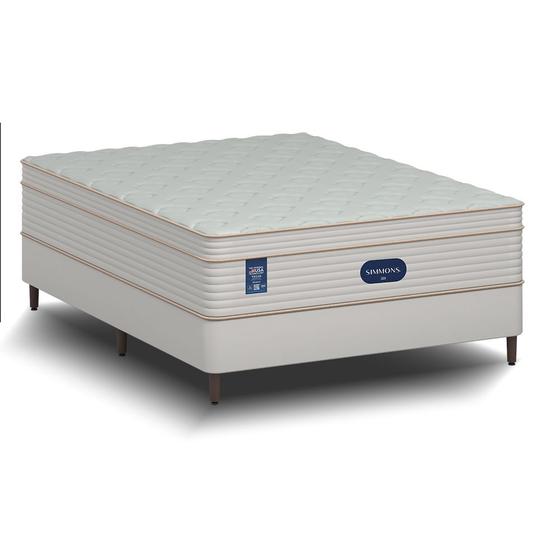 Imagem de Cama Box com Colchão Casal Simmons Vegas Top Visco - 138x188