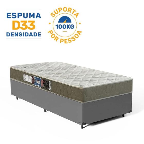 Imagem de Cama Box com Colchão de Espuma D33 Castor Sleep Max Solteiro 96cm