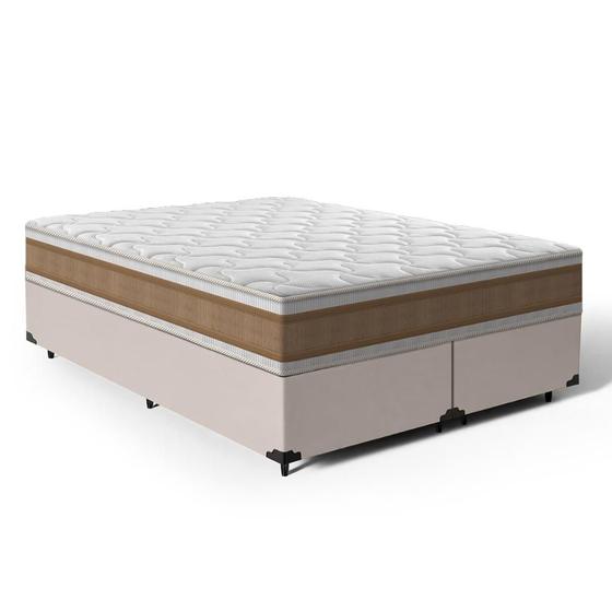 Imagem de Cama Box com Colchão de Espuma D33 Double Face Air Pro Força Anjos Queen 158cm