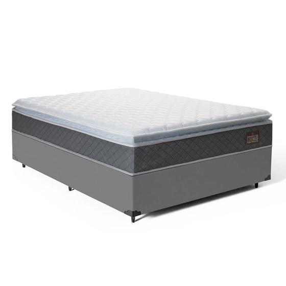 Imagem de Cama Box com Colchão de Espuma D45 Pillow Top Fort Comfort Casal 138cm
