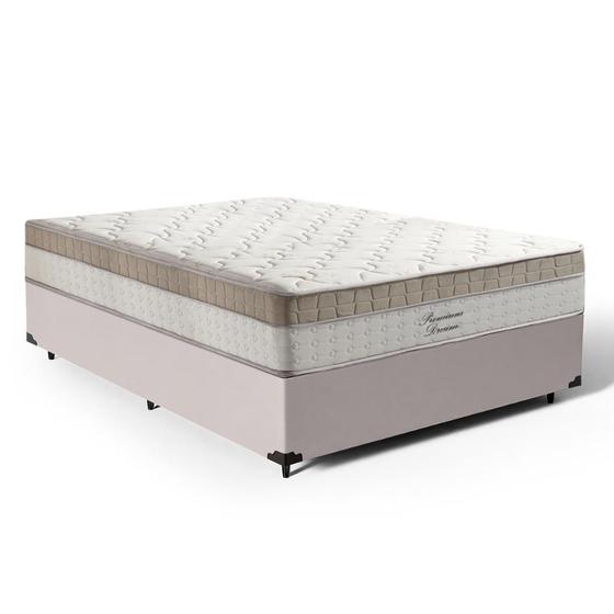 Imagem de Cama Box com Colchão de Molas Ensacadas Pillow In Anjos Premium Dream Casal 138cm
