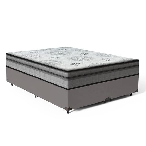Imagem de Cama Box com Colchão Espuma D33 Pillow In Anjos Ortosleep Queen 158x198x57cm