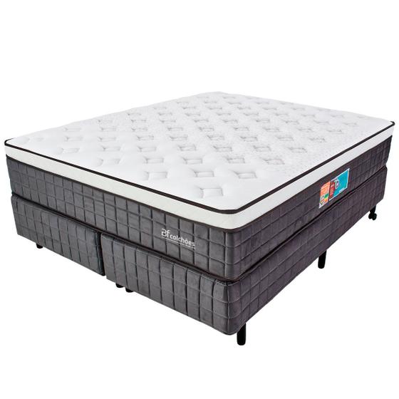 Cama Box com Colchão Queen Molas Ensacadas Espuma D33 e Pillow de Visco Power Sleep 158x198cm - BF Colchões é boa?