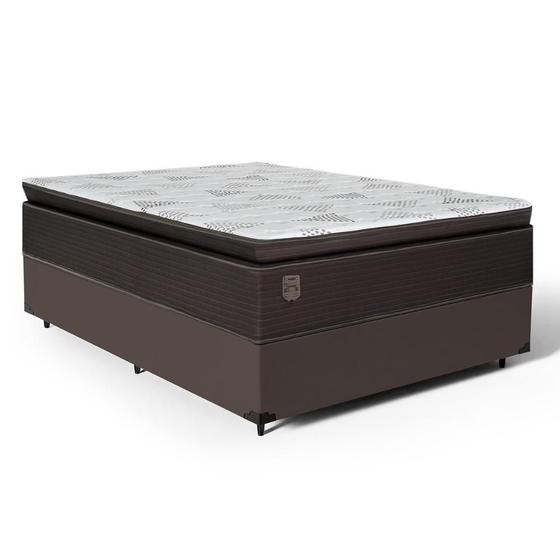 Imagem de Cama Box com Colchão Ravena Molas Ensacadas Com Pillow Top Casal 138cm