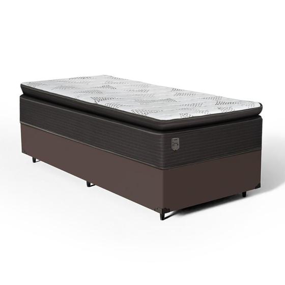 Imagem de Cama Box com Colchão Ravena Molas Ensacadas Com Pillow Top Solteiro 88cm