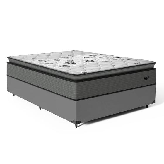 Imagem de Cama Box com Colchão Resistence Espuma D33 Pillow Top Casal 138cm