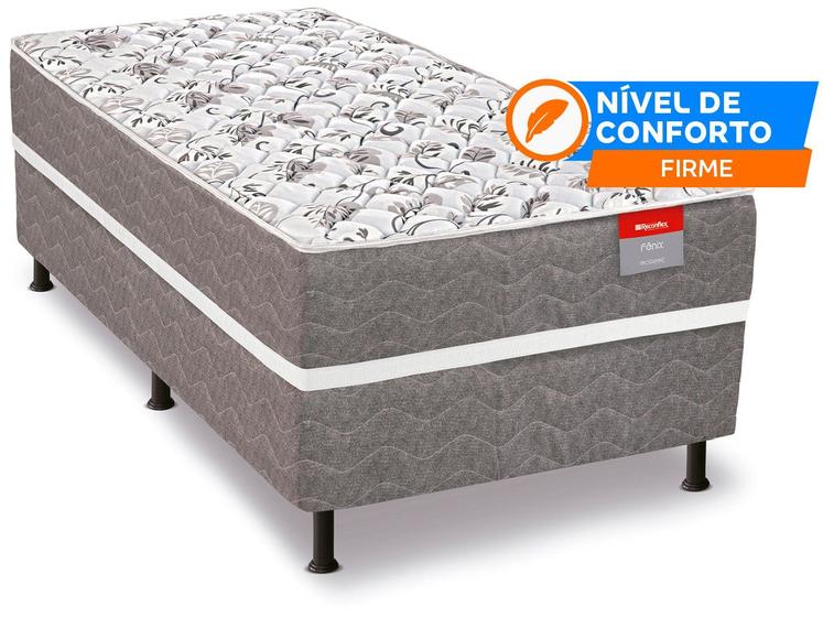 Cama Box Conjugada Solteiro Reconflex Espuma 55x88x188cm Fenix