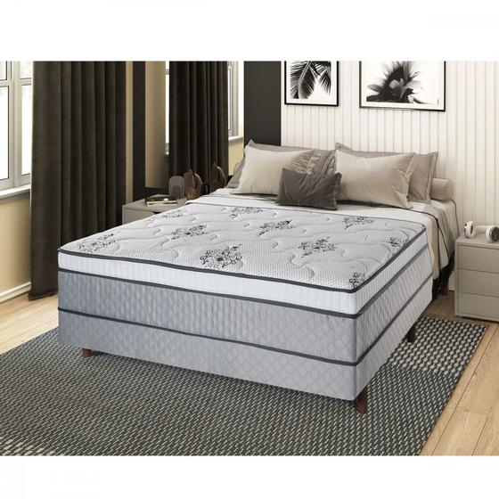 Imagem de Cama Box Conjugado Casal 138cm Multi Cristalflex