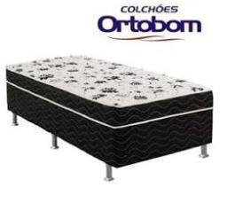 Cama Box Conjugado Solteiro Ortobom Union Colchão Ortopédico D28 Menor preço em Cama Box Conjugado Solteiro Ortobom Union Colchão Ortopédico D28