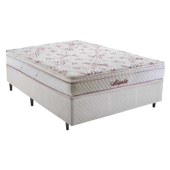 Imagem de Cama Box de Casal Herval Atlanta, Molas Bonnel, 59x138x188 cm