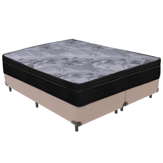 Imagem de Cama Box e Colchão Airtech Pampa Molas ensacadas Queen Ortobom