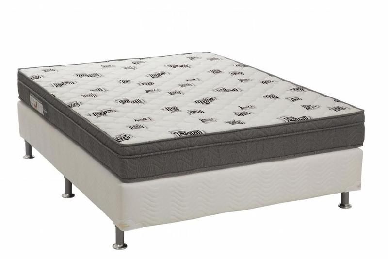 Cama box e colchão Light D45 Casal (138x188) - Ortobom Menor preço em Cama box e colchão Light D45 Casal (138x188) - Ortobom