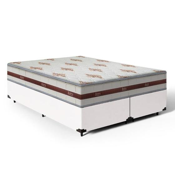Imagem de Cama Box King + Colchão De Molas Ensacadas - Anjos - Classic 193x203x61cm