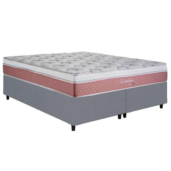 Imagem de Cama Box King + Colchão Herval Coimbra Molas Maxspring  193x203x65