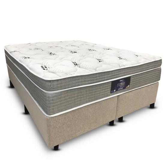 Imagem de Cama Box King com Colchão Dabe Fenix INTERMEDIÁRIO - Linha Constellation KING SIZE - Molas Ensacadas - 193x203