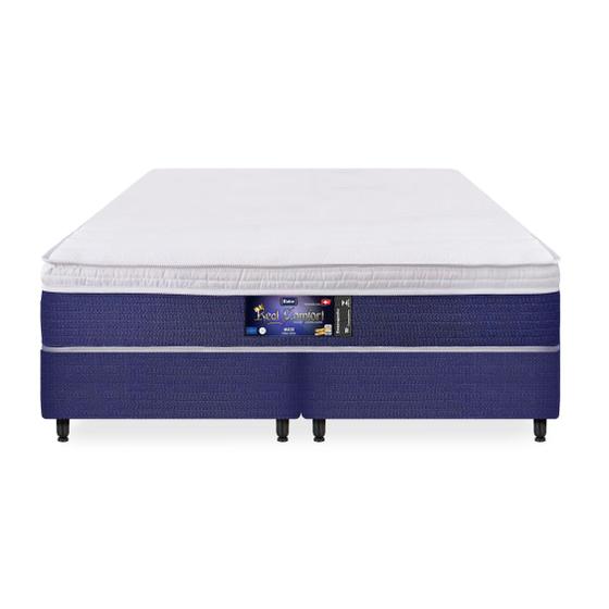 Imagem de Cama Box King com Colchão Dabe Real Comfort - KING CALIFORNIANO - Molas - 178x198