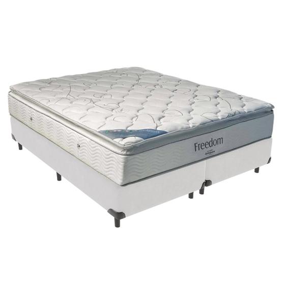 Imagem de Cama Box King e Colchão Freedom Ortobom D33