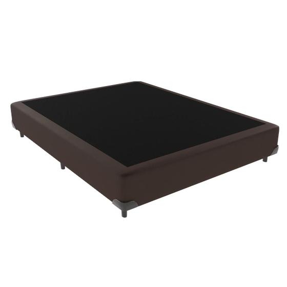 Imagem de Cama Box Marrom Víuvo 128cm KazaMix