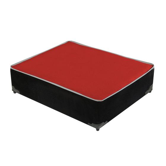 Imagem de Cama box pet luxo estofada cor veremelha 