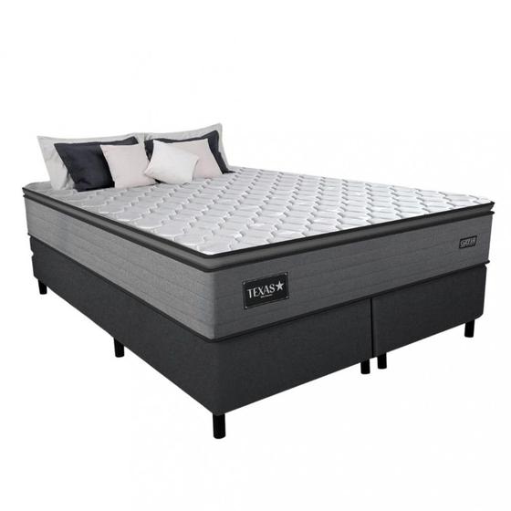 Imagem de Cama Box Queen 158cm Molas Ensacadas Texas 2CEN Gazin