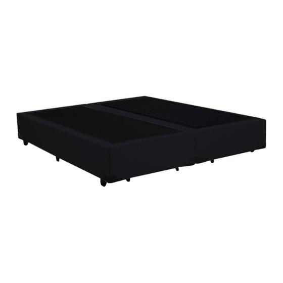 Cama Box Queen Bipartido Preta Suede 40x158x198 - F A Elegante Menor preço em Cama Box Queen Bipartido Preta Suede 40x158x198 - F A Elegante