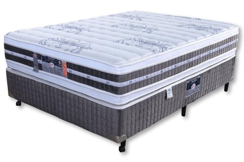 Cama Box Queen Castor Silver Star Air Double Face Tecnopedic 158x198x61 + Box Castor Cinza Menor preço em Cama Box Queen Castor Silver Star Air Double Face Tecnopedic 158x198x61 + Box Castor Cinza