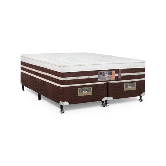 Cama Box Queen Castor Silver Star Air One Face Pocket Hibrido 158x198x59 + Box Castor Menor preço em Cama Box Queen Castor Silver Star Air One Face Pocket Hibrido 158x198x59 + Box Castor