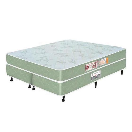 Imagem de Cama Box Queen Castor Sleep Max D33 158x198x45 + Box Castor Verde