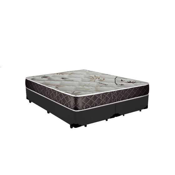 Cama Box Queen Colchão Aylla Espuma D33 NK Camas + Box Sintético 66x158x198 Menor preço em Cama Box Queen Colchão Aylla Espuma D33 NK Camas + Box Sintético 66x158x198