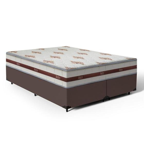 Imagem de Cama Box Queen + Colchão de Molas Ensacadas - Anjos - Classic 158cm