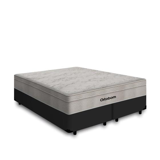 Imagem de Cama Box Queen + Colchão de Molas Ensacadas Ortobom AirTech SpringPocket 158cm