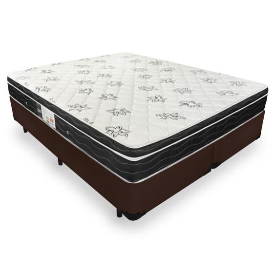 Imagem de Cama Box Queen + Colchão De Molas - Ortobom - Physical Nanolastic 158cm