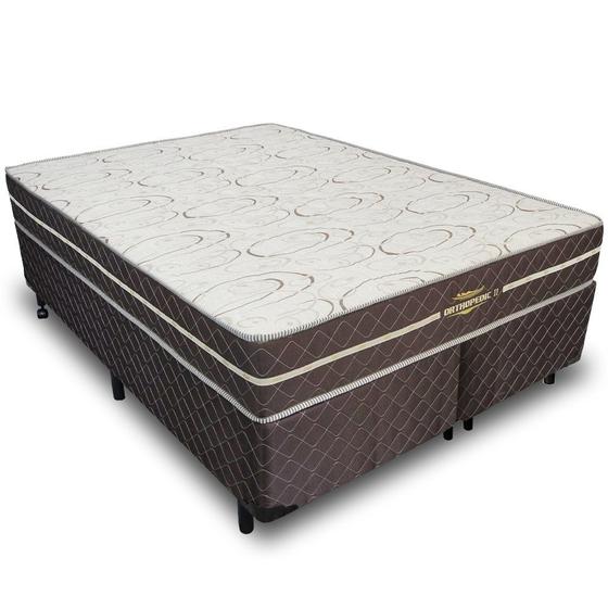 Imagem de Cama Box Queen + Colchão Espuma D33 Ortopédico 158x198x64m Orthopedic ll V-Store