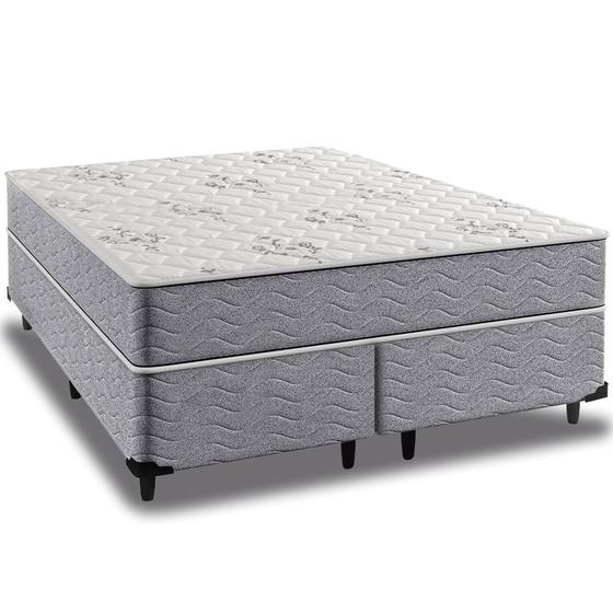 Cama Box Queen + Colchão Espuma Ortopédico D33 Piemonte 158x198x63cm Full - Maestro Colchões Menor preço em Cama Box Queen + Colchão Espuma Ortopédico D33 Piemonte 158x198x63cm Full - Maestro Colchões