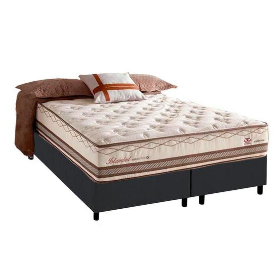 Imagem de Cama Box Queen + Colchão Herval Istambul Maxspring 158x198x73