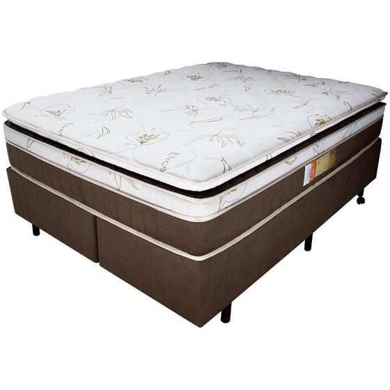 Imagem de Cama Box Queen + Colchão Royal Relaflex 158x198x61 Mola Ensacada Viscoelástico