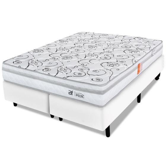 Imagem de Cama Box Queen com Colchão Ortopédico Firme Espuma D28 158x198m BF Colchões