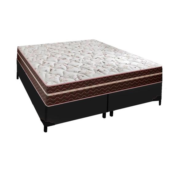 Imagem de Cama Box Queen Preta Probel com Molas Superlastic Berlim