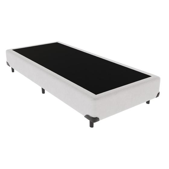 Imagem de Cama Box Solteiro Branco Madeira 88x188