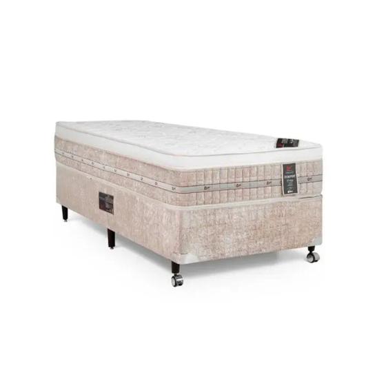 Imagem de Cama Box Solteiro Castor Premium Tecnopedic 88x188x57 + Box Castor