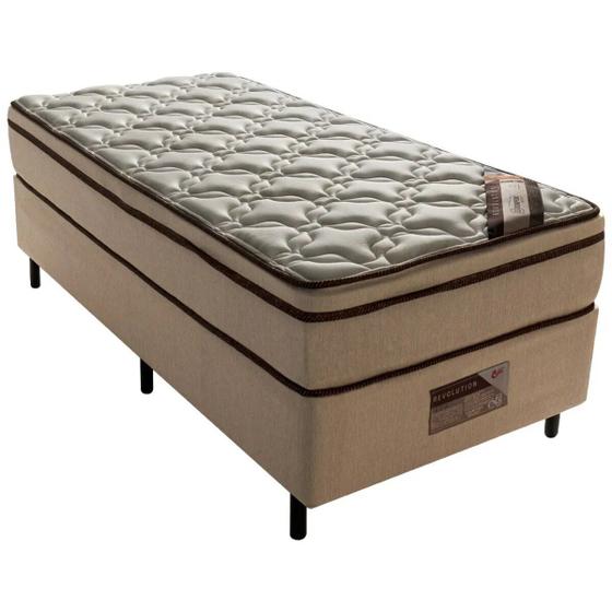 Imagem de Cama Box Solteiro Castor Revolution Tecnopedic 88x188x54 + Box Castor