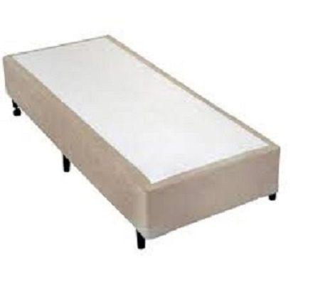 Imagem de Cama (Box Solteiro+Colchão D33) 88x188x17 Suede Bege