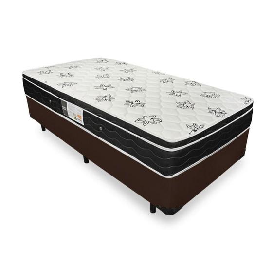 Imagem de Cama Box Solteiro + Colchão De Molas - Ortobom - Physical Nanolastic 88x188x58cm