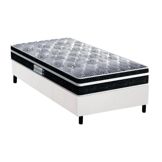 Cama Box Solteiro: Colchão Ortopédico Probel D33/EP Anatômico Advanced Tech1500 Plus + Base CRC Courano White(88x188) Menor preço em Cama Box Solteiro: Colchão Ortopédico Probel D33/EP Anatômico Advanced Tech1500 Plus + Base CRC Courano White(88x188)